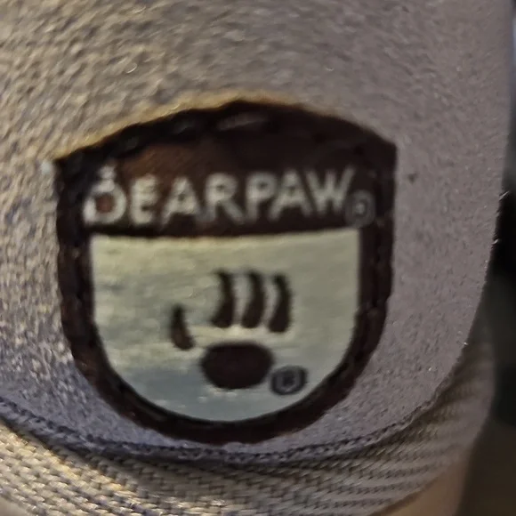 BEARPAW TODDLER GIRL FUR LINED REAL LEATHER ROSE GOLD GLITTER BOOTS SIZE 7 NWT - Picture 6 of 14